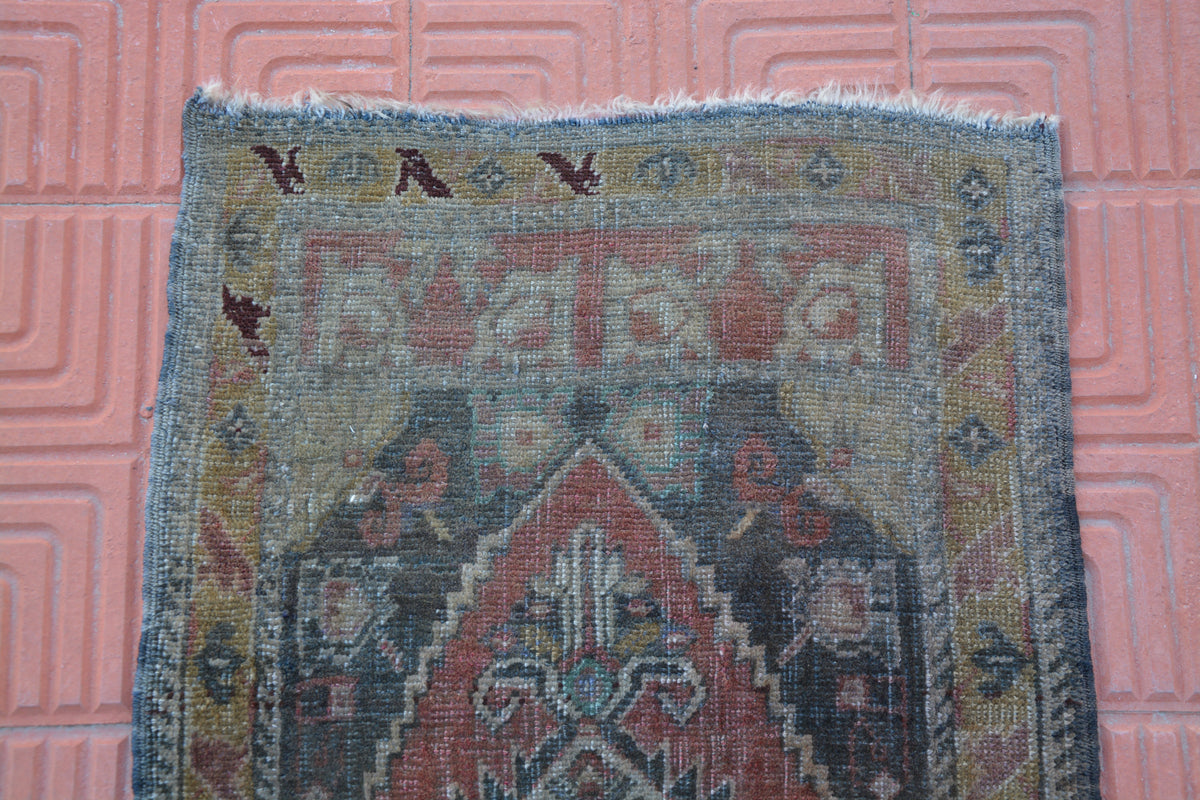 Bohemian Kilim Rug, Small Rug, Wool Kilim Rug, Hallway Rug, Traditional Rug, Kilim Oriental Rug, Anatolian Kilim,    1.6 x 3.3 Feet AG1830