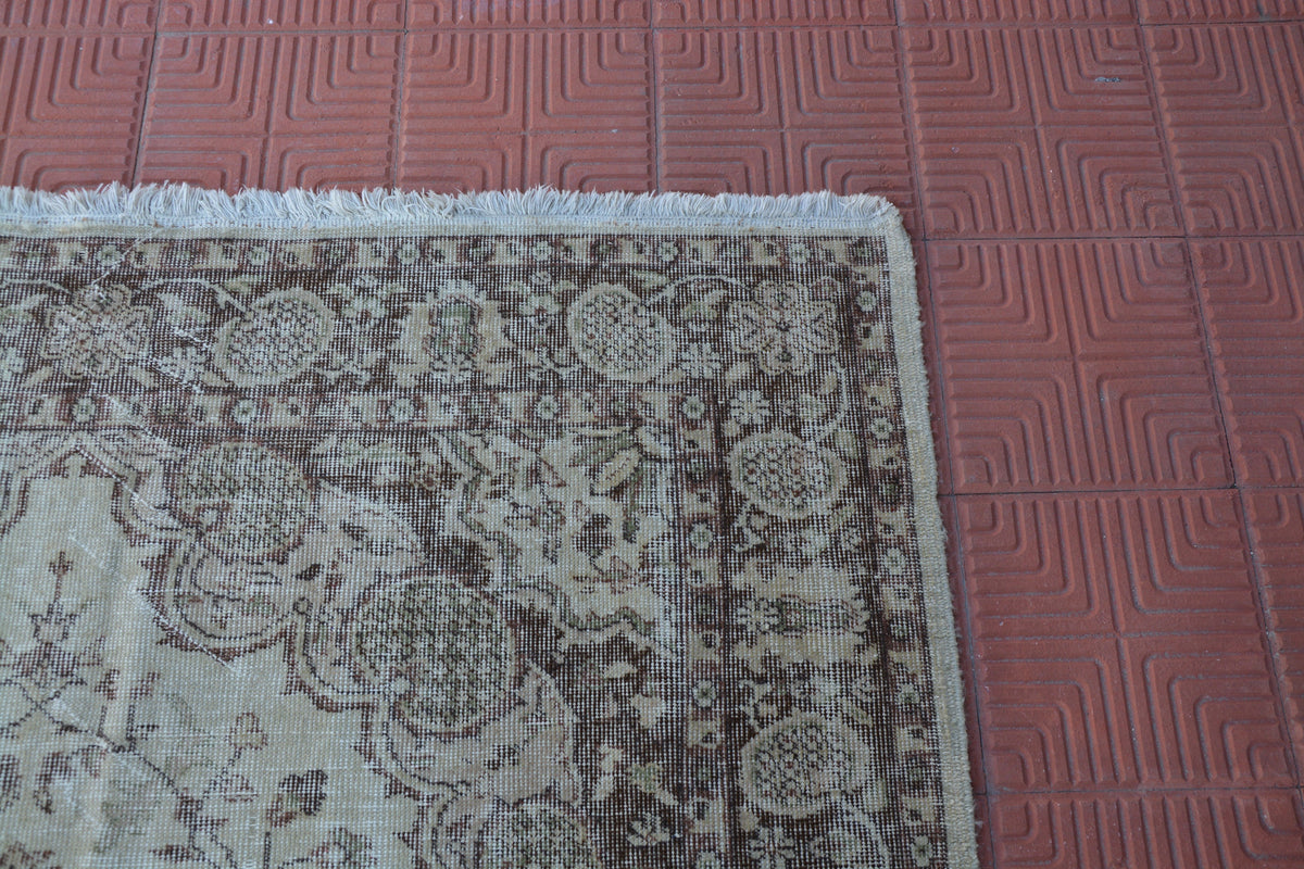 Small Oushak Rugs, Turkish Rugs, Kitchen Rug, Small Carpet, Faded Rug, Rustic Rug, Bedside Rug, Floor Rug,      5.6 x 8.7 Feet AG1838