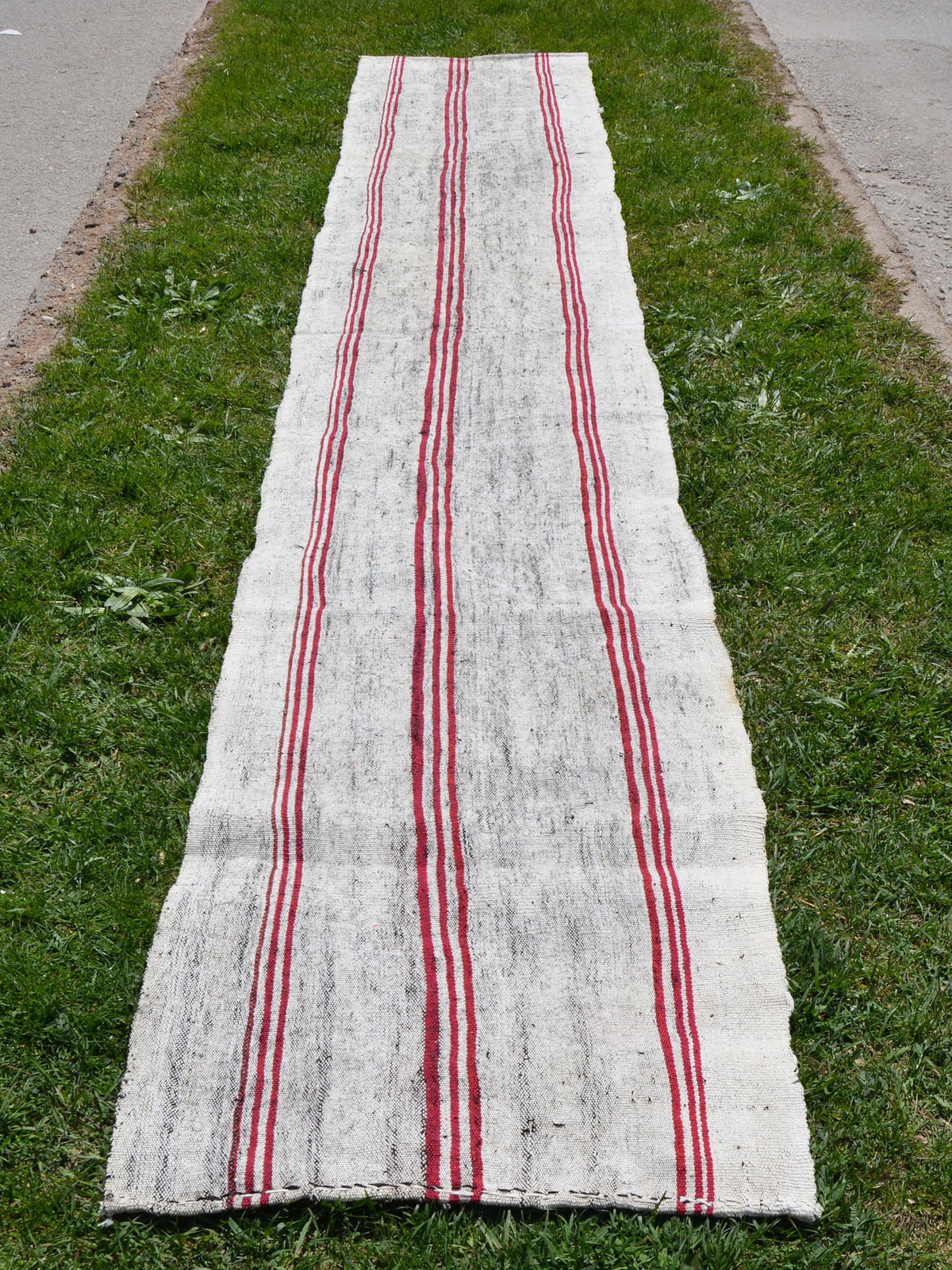 Turkey Runner Rug, Vintage Rug, Oushak Rug, Oriental Rug, Kilim Rug, Antique Rug, Wool Rug, Turkish Kilim Rug,  2.2 x 13.1 Feet AG1863