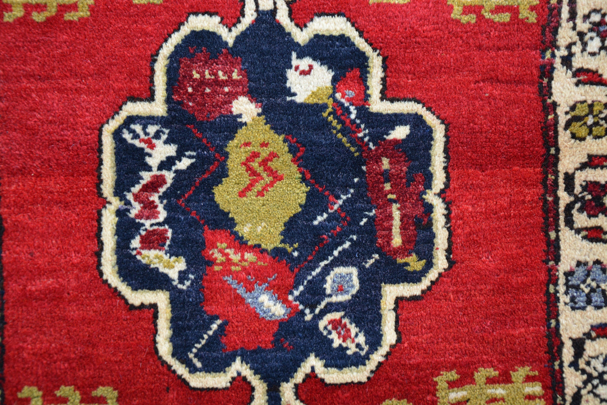 Turkish Rug, Vintage Rug, Oushak Rug, Area Rug, Bohemian Rug, Handmade Rug, Rug, Kilim Rug, Antique Rug,  1.6 x 3.2 Feet AG1890