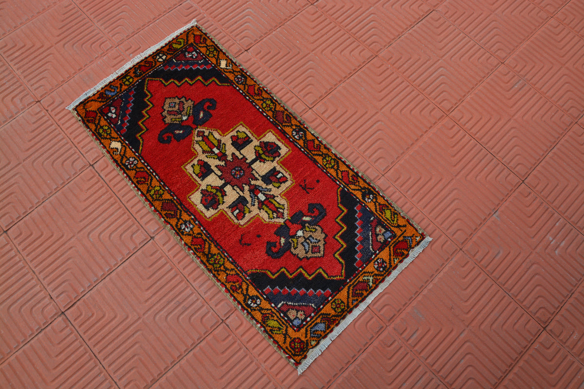 Small Oriental Rugs, Turkish Kilim Rug, Ethnic Rug, Floor Rug, Oushak Rugs, Decorative Rug, Tribal Turkish Oushak Rug, 1.6 x 3.2 Feet AG1925