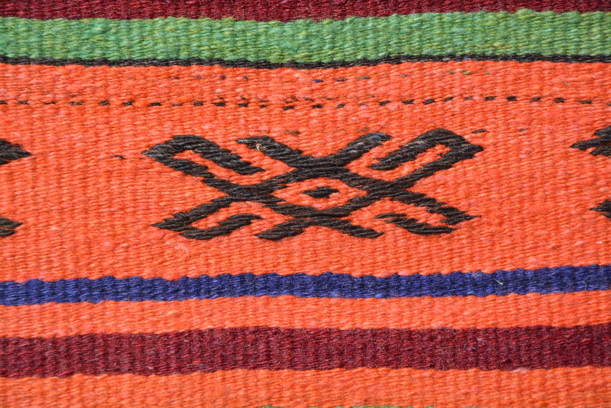 Vintage Tribal Kilim, Carpet Rug, Handmade Kilim, Moroccan Rug, Old Rug, Kilim Pillow Rug, Nomadic  Oriental Kilim Rug, 2.1 x 8.2 Feet LQ024