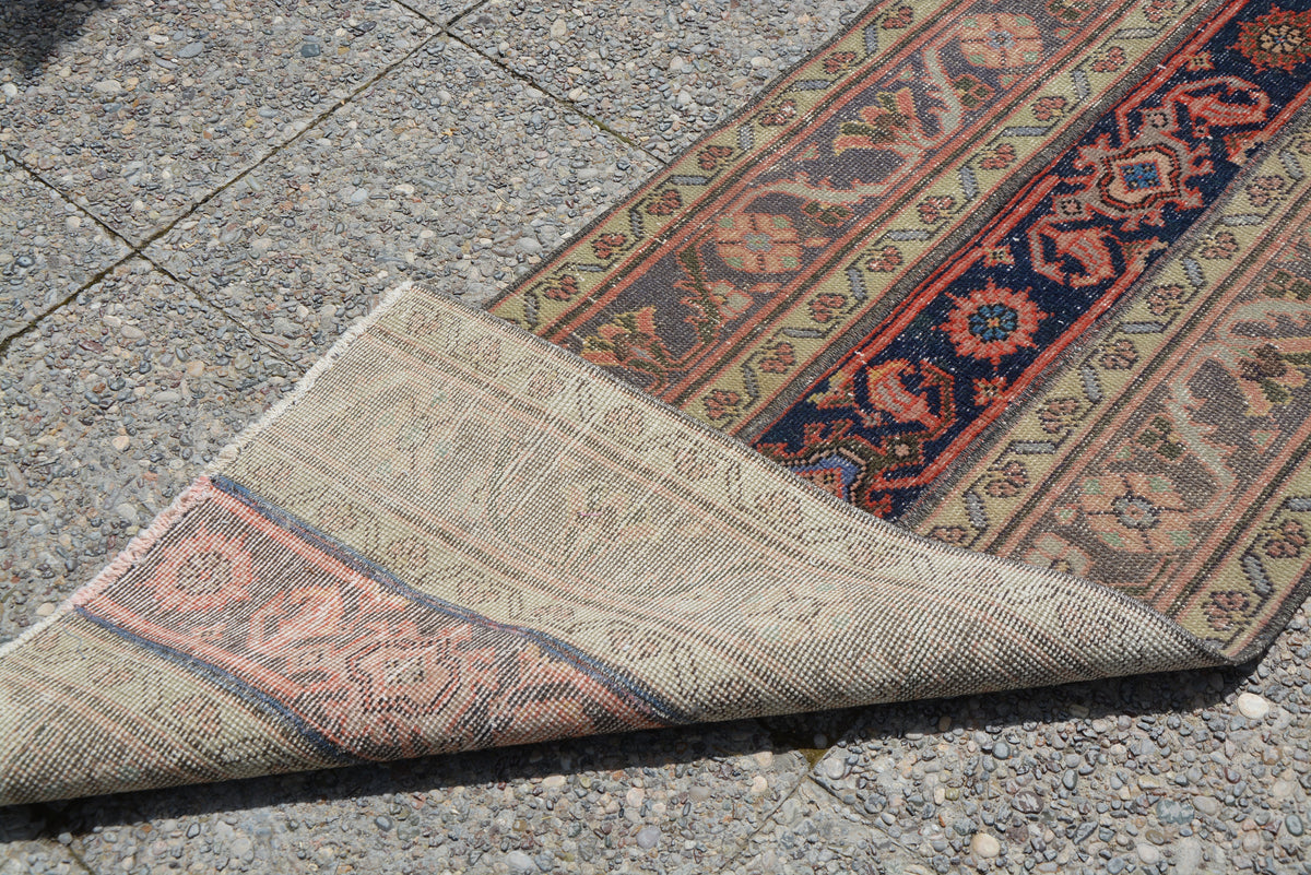 Turkish Runner Carpet, Oriental Rug, Oushak Rug, Antique Rug, Floor Rug, Boho Rug, Kilim Rug, Small Rug, Nomadic Rug,  2.1 x 9.3 Feet LQ003