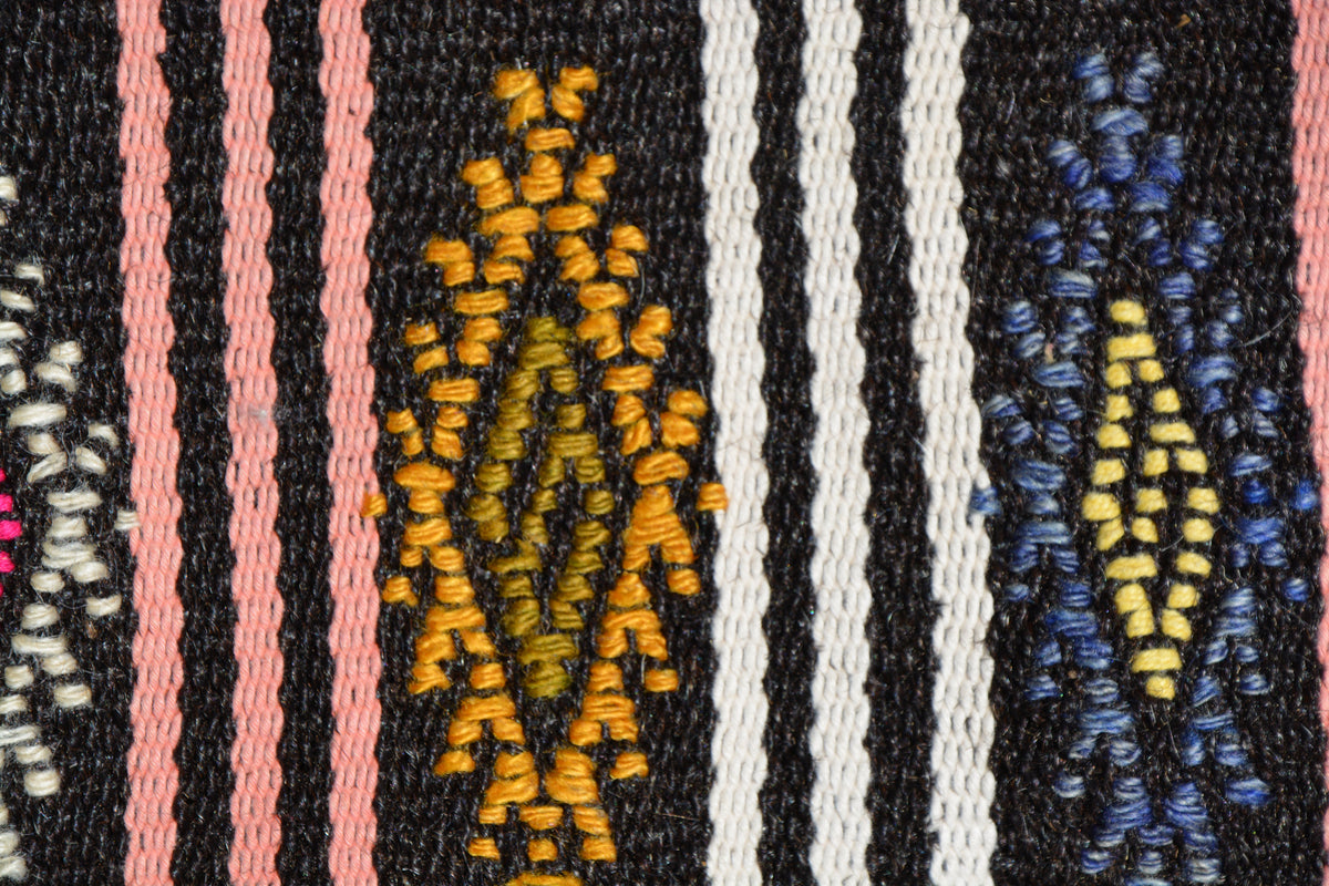 Persian Chuval Rug, Turkish Kilim Rug, Oushak Rug, Oriental Rug, Vintage Rug, Old Rug, Kilim Carpet, Traditional Rug,  2.3 x 3.8 Feet LQ169