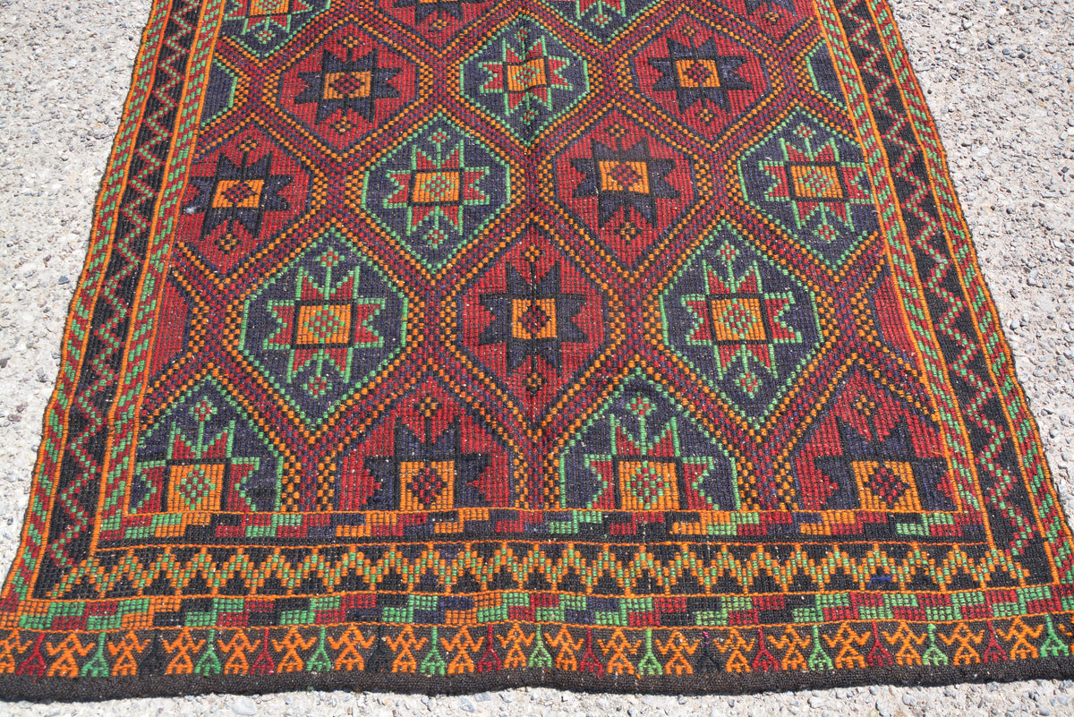 Turkish Rug Large, Large Vintage Rugs, Large Kilim Rug, Ethnic Rug, Home Decor Rug, Oriental Rug, Vintage Rug,     5.2 x 8.9 Feet LQ204