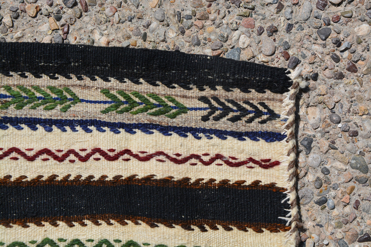 Turkish Rug Runner, Natural Rug, Rugs, Vintage Striped Rug, Turkish Rug, Vintage Rug, Antique Rug, Kilim Rug,        2.3 x 8.8 Feet LQ206