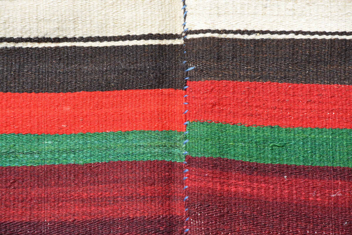 Turkish Boho Rug, Oriental Persian Rug, Turkish Rug, Turkish Rug Red, Green Kilim Rug, Oriental Rug,  Area Rug,    4.5 x 7.5 Feet LQ342